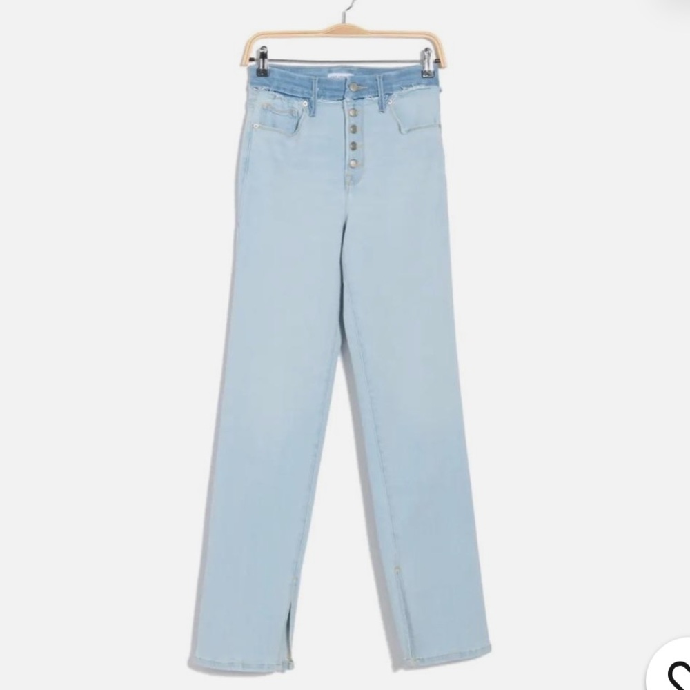 Good American Light Blue Straight Leg Jeans Brand New With Tags - Picture 4 of 4